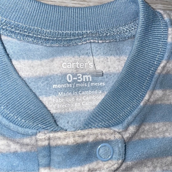⭐️0-3 Months Carters Baby Boys Fleece Zip Up Sleep Sack⭐️ - Picture 3 of 3